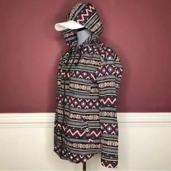 Divided various print zipper hoodie Size 4 - Picture 2 of 6